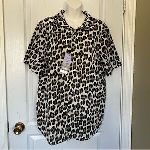 Niccolò Ferretti Leopard/Cheetah Print Shirt XL